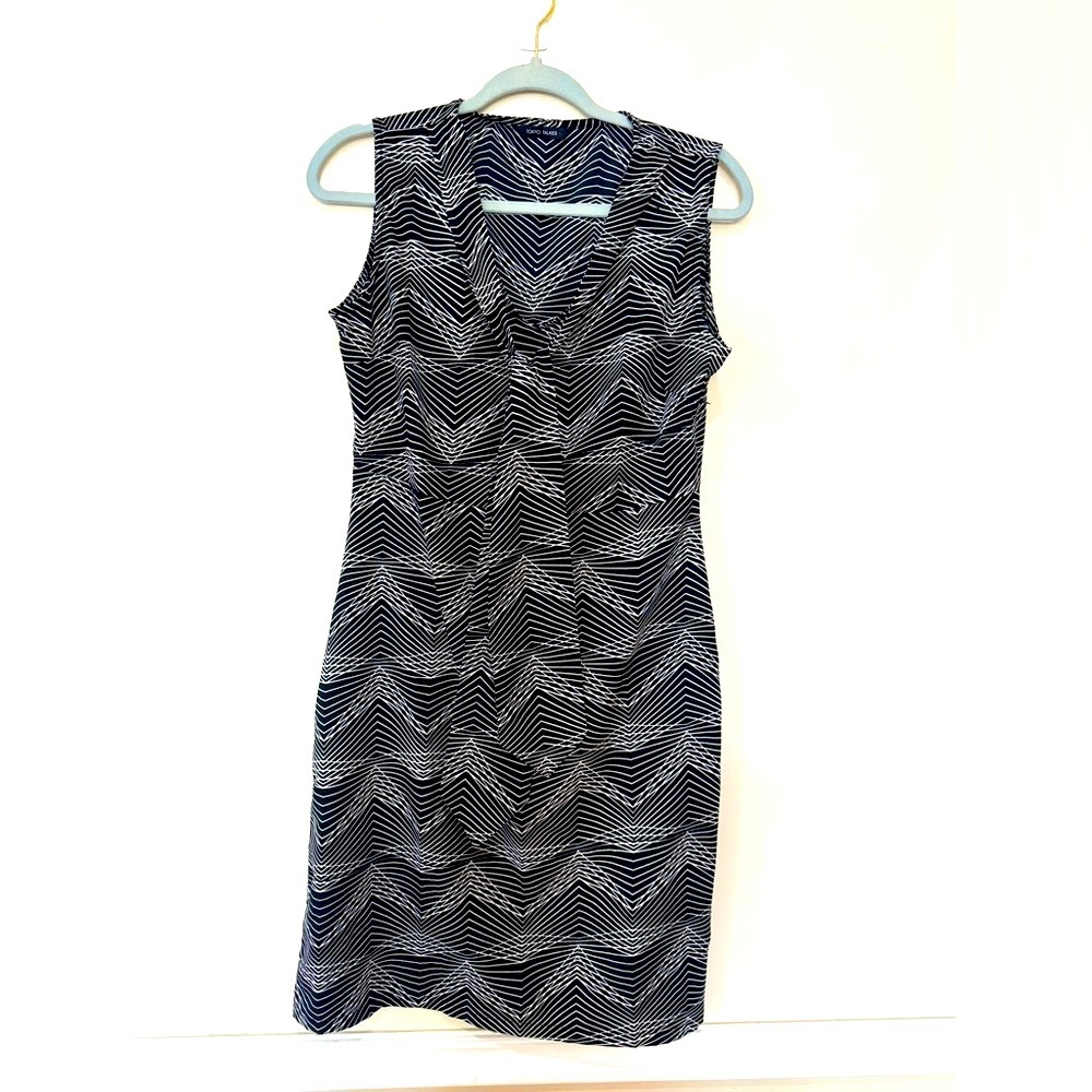Tokyo talkies Black white striped Bodycon dress party cocktail casual dress L